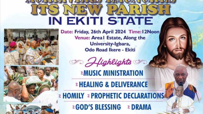 Primate Ayodele To Hold 3rd Edition Of Palliative Market, Plant New Church In Ekiti