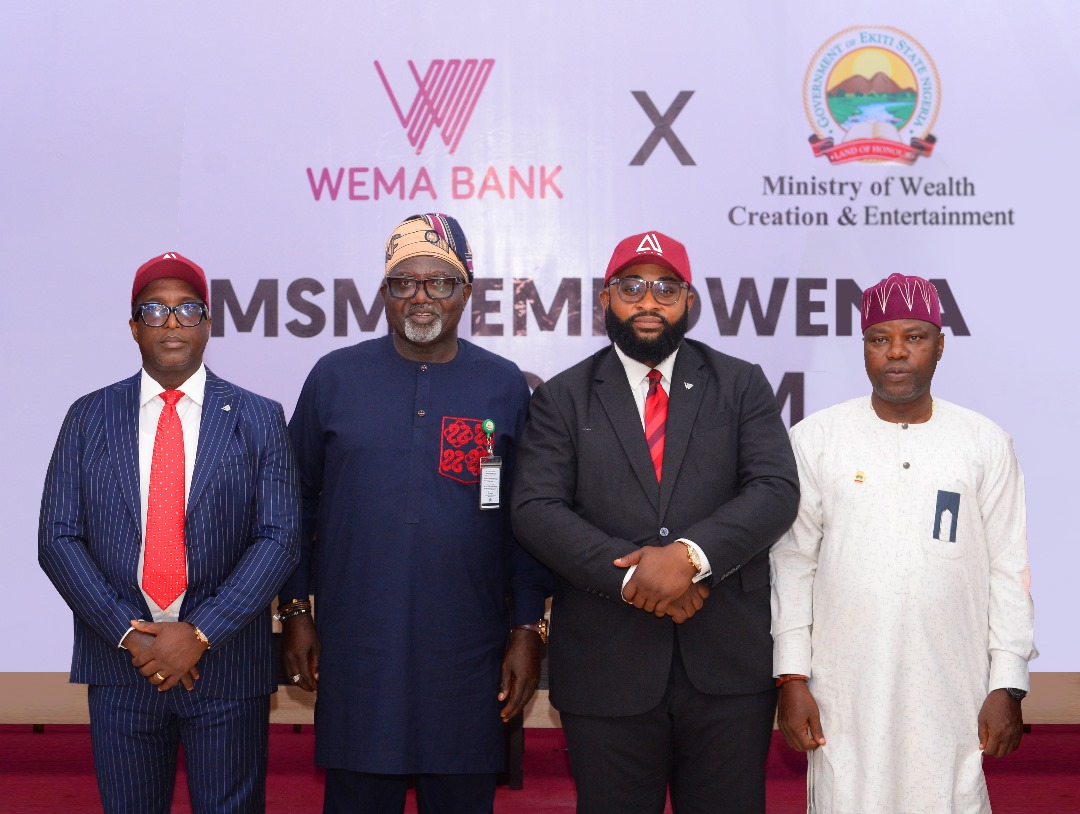 Wema Bank Empowers 100,000 MSMEs in Ekiti State …Launches Ekiti-Wema MSME Empowerment Programme for Youth and Businesses