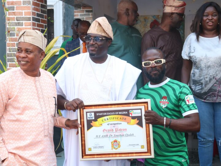 Amb Jonathan Ojadah Bags Grand Patron For Nigeria MiniFootball Association {Spartan Eagles}