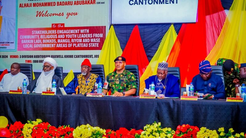 BADARU MEETS STAKEHOLDERS ON SECURITY CONCERNS IN PLATEAU, COMMENDS SECURITY PERSONNEL FOR EFFORTS IN FIGHTING INSECURITY